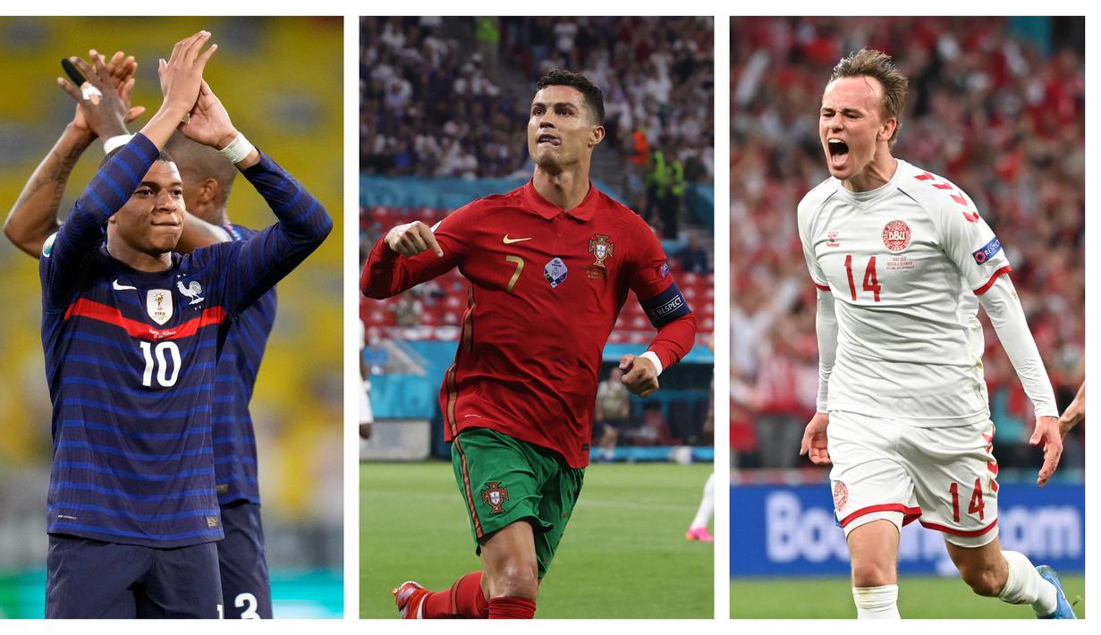 Euro 2020 (Euro 2021) segera memasuki babak 16 Besar. Para kontestan terbaik siap berlaga dalam 8 pertandingan yang akan digelar. Para pemain andalan diprediksi akan menjadi bintang dalam laga hidup mati menuju perempatfinal. Berikut 7 pemain di antaranya. (Foto: Kolase AP)