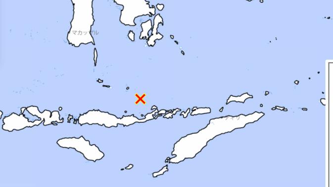 Japan Meteorogical Agency sorot lokasi gempa NTT, 14 Desember 2021. Dok: situs JMA