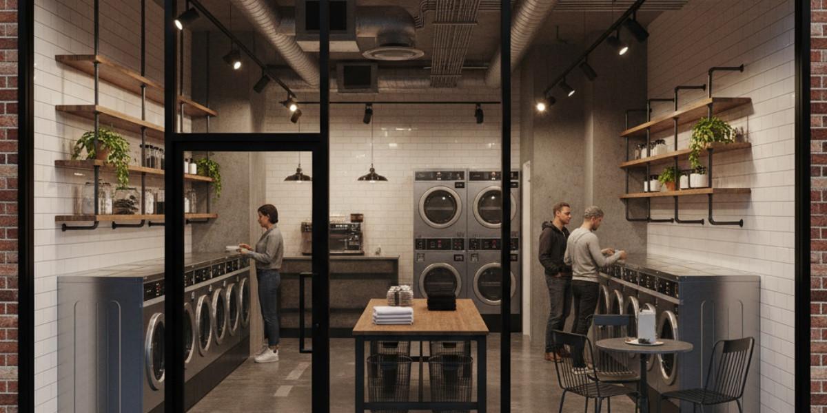 Desain Usaha Laundry Minimalis