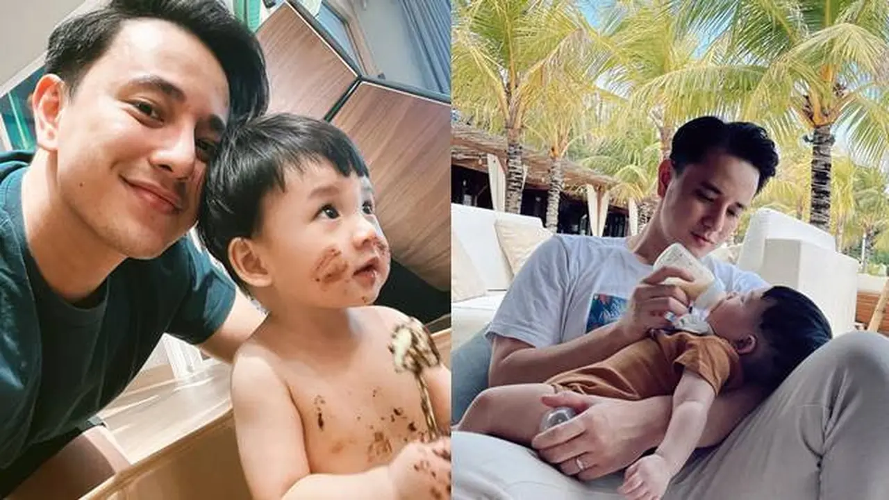 6 Potret Seru Billy Davidson Asuh Baby Pierce yang Kini Makin Gemas