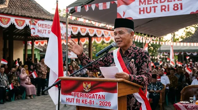 Contoh Sambutan Ketua Kepala Desa Untuk Acara Kemerdekaan 17 Agustus 1945 HUT RI Ke-81 yang Ringkas
