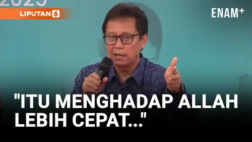 VIDEO: Menkes Sebut Pria yang Ukuran Celananya di Atas 32 Lebih Cepat Menghadap Allah