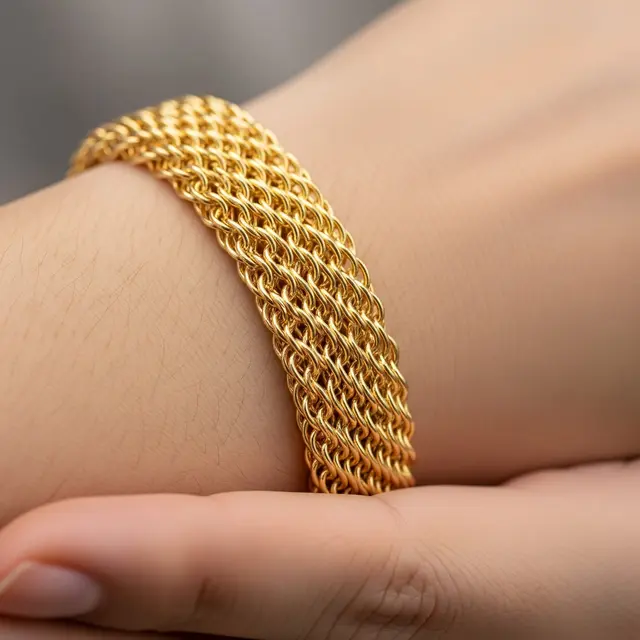 9 Model Gelang Emas Karat Tinggi Tidak Mudah Penyok, Investasi Tahan Banting