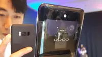 Tampilan belakang Oppo Find X. Liputan6.com/ Agustin Setyo Wardani