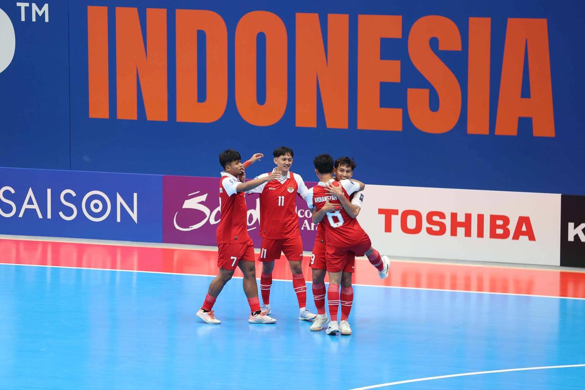 FOTO: Kalahkan Kirgistan, Timnas Futsal Indonesia Pastikan Tiket Perempat Final Piala Asia 2026