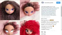 Tak hanya manusia saja, namun boneka Barbie juga bisa mendapatkan penampilan baru lewat makeover. (Foto:Instagram/@welovetheroyaldolls)