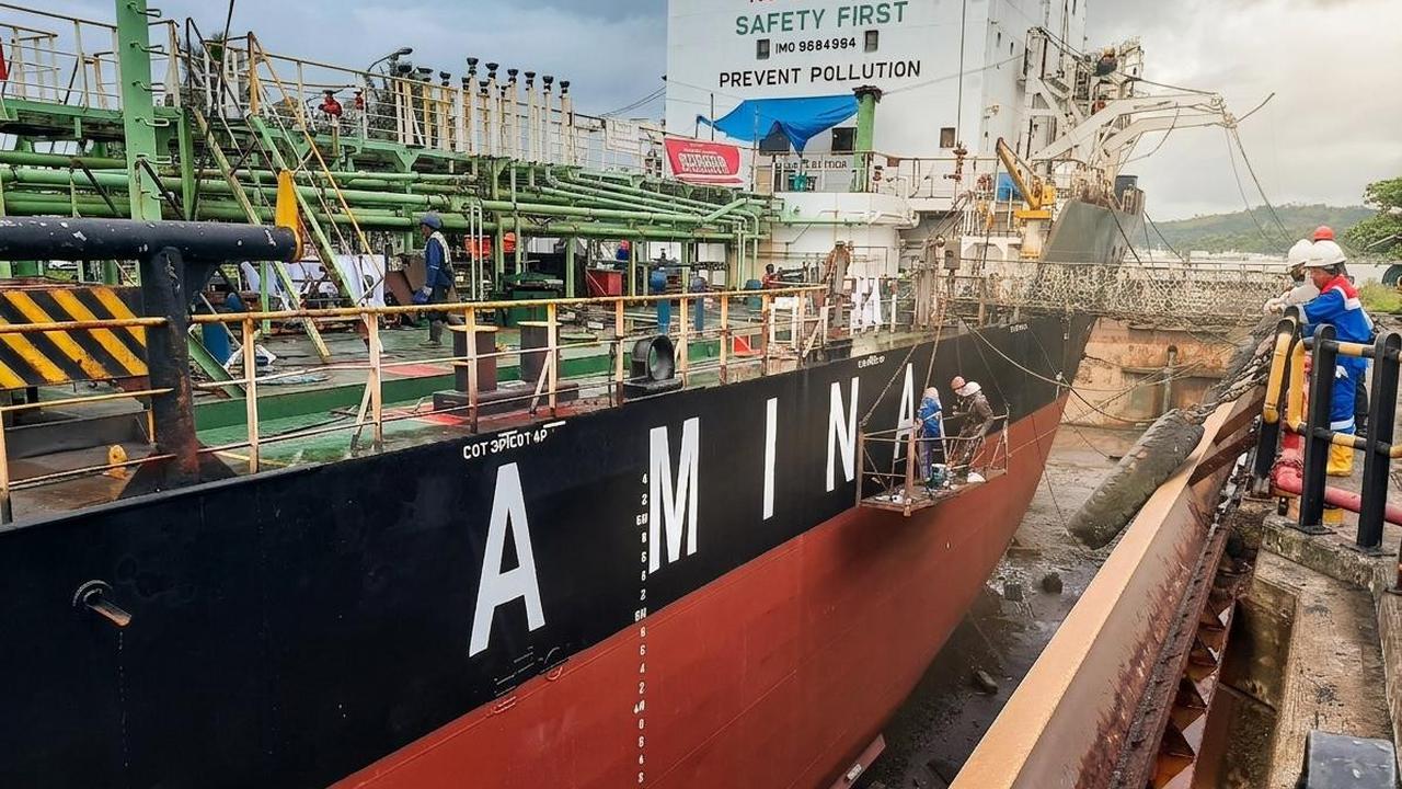 Proses Docking 12 Kapal Rampung . (Dok. Pertamina Patra Niaga).