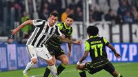 Mario Mandzukic memastikan kemenangan Juventus atas Sporting CP lewat gol yang ia cetak. (doc. Juventus FC)