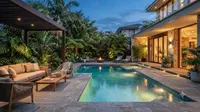 8 Inspirasi Outdoor Lounge di Belakang Rumah dengan Kolam Mini, Ciptakan Sudut Relaksasi yang Fungsional
