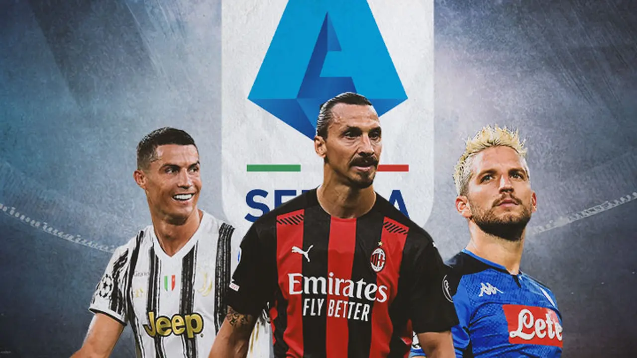 Serie A - Ilustrasi Bintang Juventus, AC Milan, Napoli