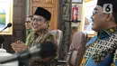 Ketiganya tidak berkomentar terkait agenda pertemuan tersebut. (Liputan6.com/Faizal Fanani)