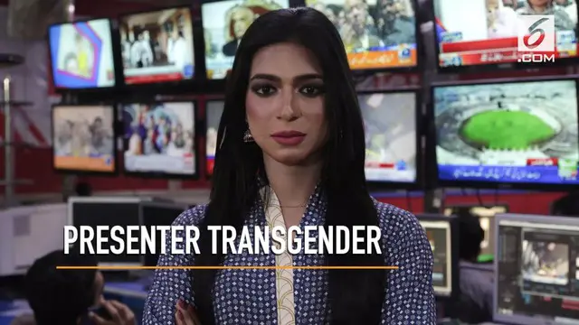 Pembawa berita transgender pertama di Pakistan, Marvia Malik.