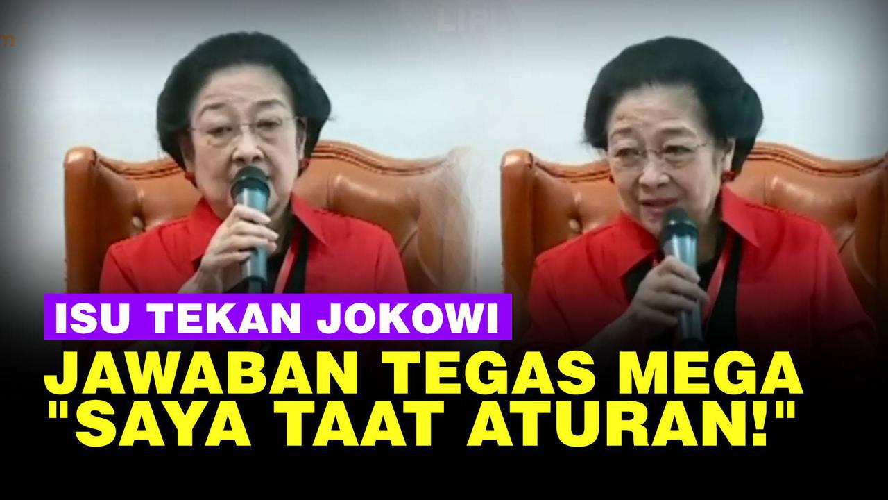 VIDEO: Jawaban Lugas Megawati Ditanya Tekan Presiden "Pak Jokowi Nanti Ngamuk"