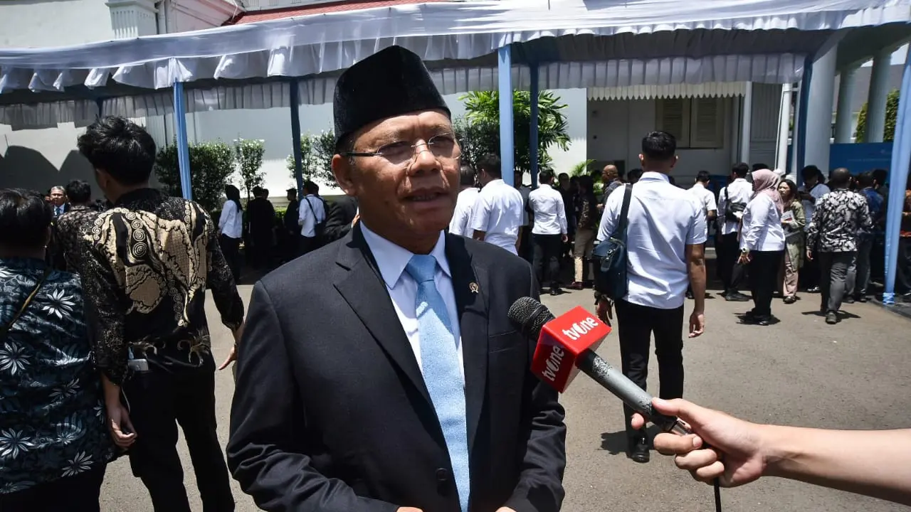 Plt Ketua Umum Partai Persatuan Pembangunan (PPP) Muhamad Mardiono menghadiri peluncuran Daya Anagata Nusantara (Danantara) di Istana Kepresidenan, Jakarta, Senin (24/2/2025) (Istimewa)