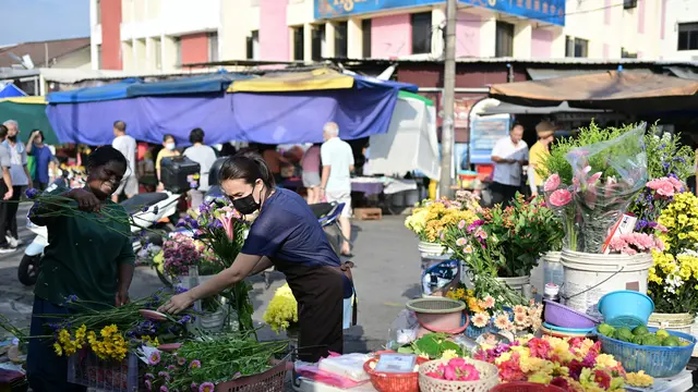 Ilustrasi suasana pasar Thailand