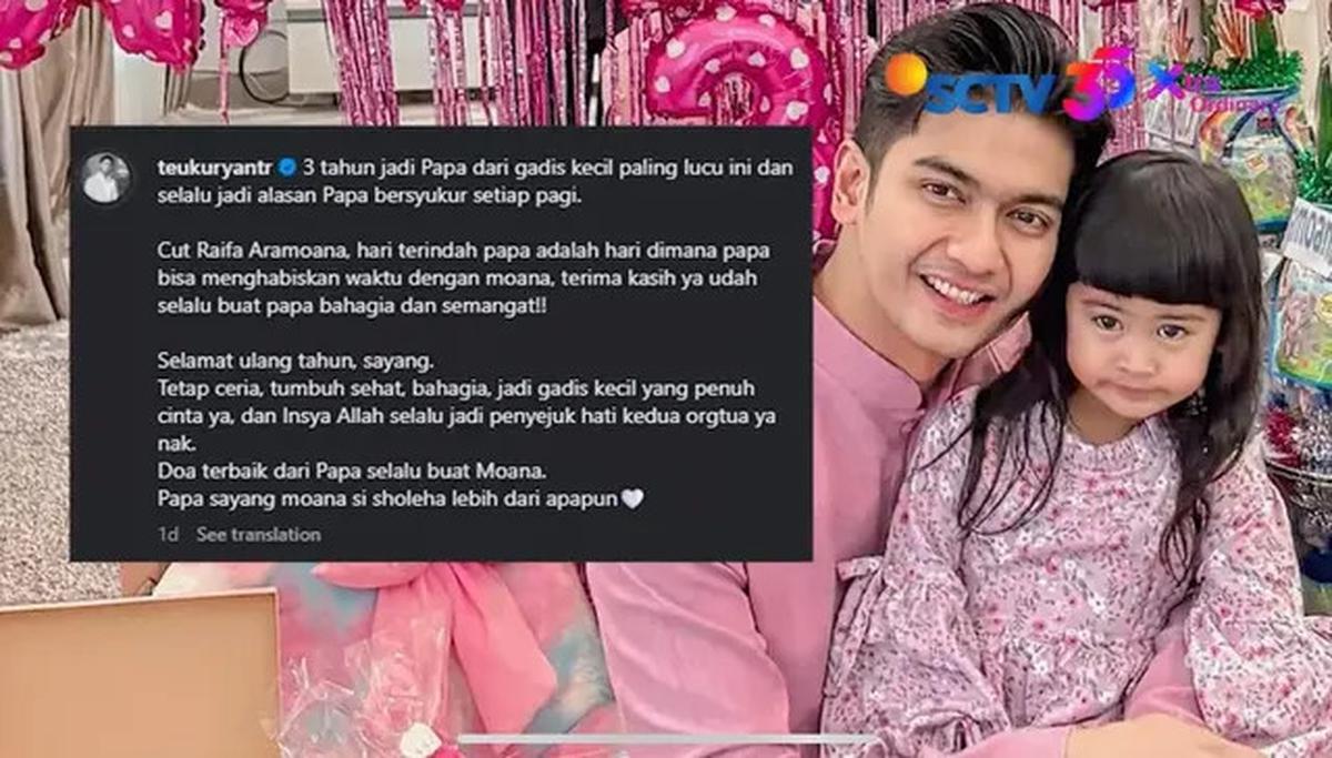 Ria Ricis Gelar Royal Party untuk Ultah Moana, Teuku Ryan Pilih Rayakan dengan Anak Yatim Piatu