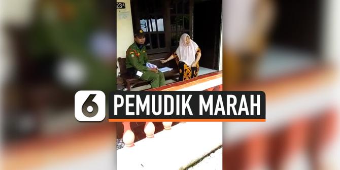 VIDEO: Viral, Pemudik Solo Marah Saat Didata Karantina Mandiri