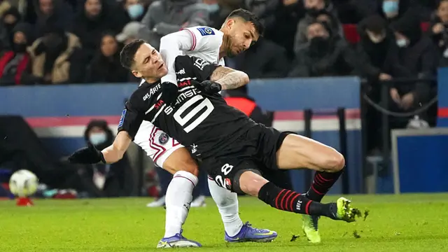 FOTO: Gol Dramatis Mbappe Bawa PSG Kalahkan Rennes