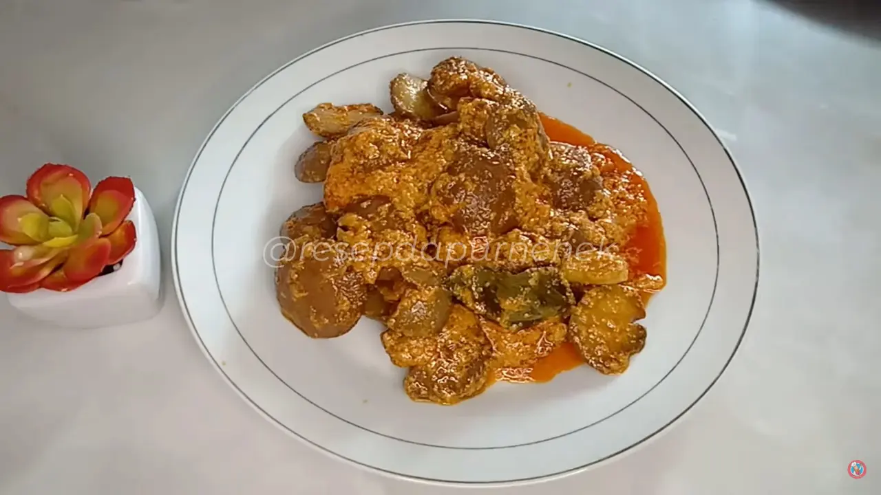 Ilustrasi rendang jengkol