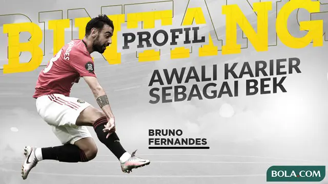 Berita video profil bintang kini menampilkan Bruno Fernandes, gelandang andalan Manchester United yang pernah menjadi bek.