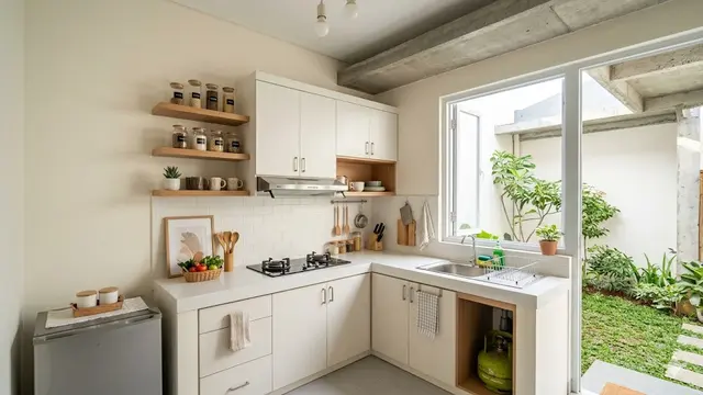 Desain Dapur Belakang Rumah Subsidi Anti Bocor