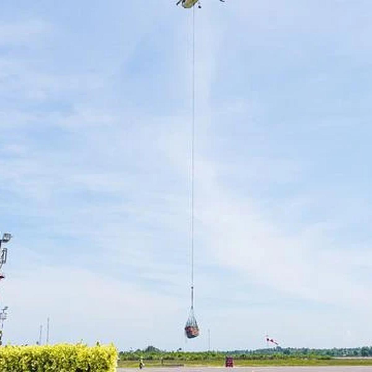 Pertamina Pasok LPG ke Daerah Bener Meriah Pakai Metode Sling Load