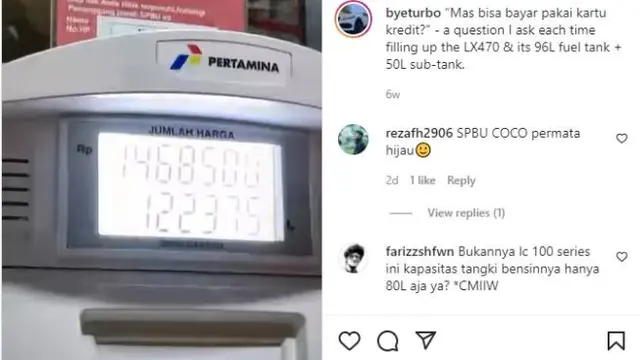 Isi Bensin Habis Banyak