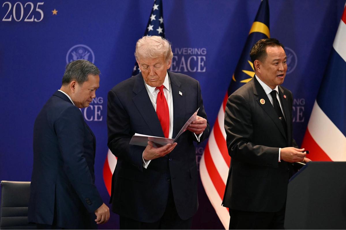 FOTO: Gencatan Senjata Thailand–Kamboja Disepakati di KTT ASEAN, Anwar dan Trump Jadi Mediator