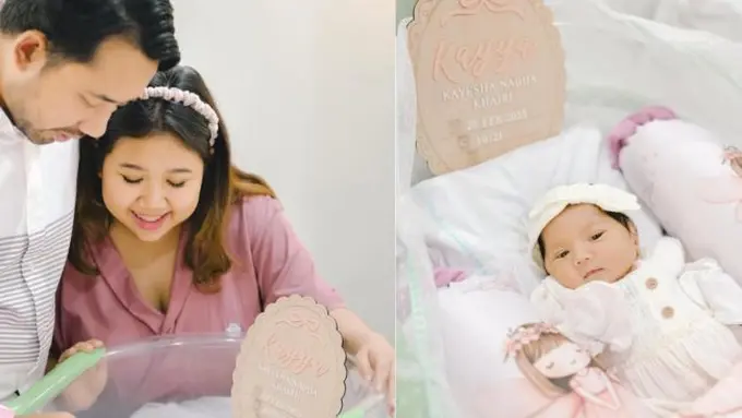 Potret Kiky Saputri gendong anak pertama. (credit:instagram.com/kikysaputrii/nafaspertama)