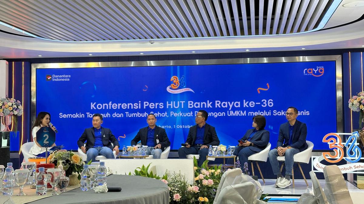 Konferensi pers HUT ke-36 Bank Raya