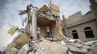 Ilustrasi Perang Yaman (AP Photo/Hani Mohammed, File)