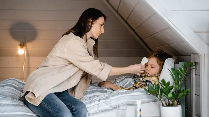 Ilustrasi Anak Terkena Herpes