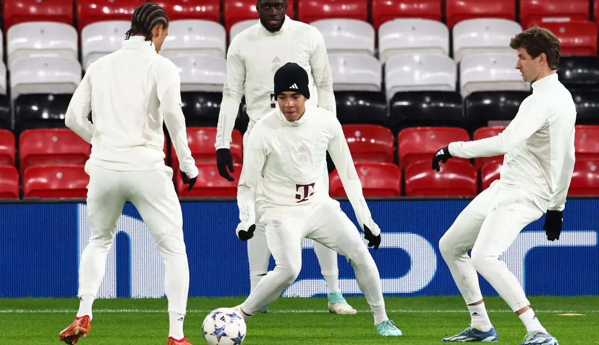 Bayern memiliki catatan luar biasa saat bertemu dengan Manchester United. (Darren Staples / AFP)
