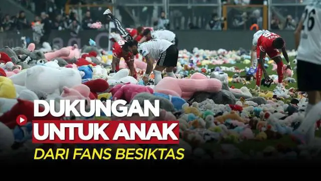 Berita Video, Suporter Besiktas Berikan Ribuan Boneka untuk Anak-anak yang Terkena Gempa Turki pada Minggu (26/2/2023)