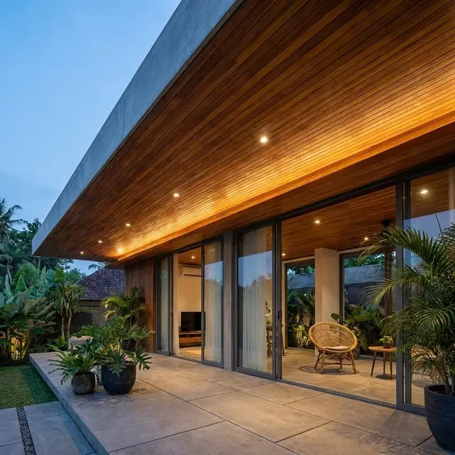 Model Teras Rumah Kecil Tanpa Tiang Agar Tampak Modern