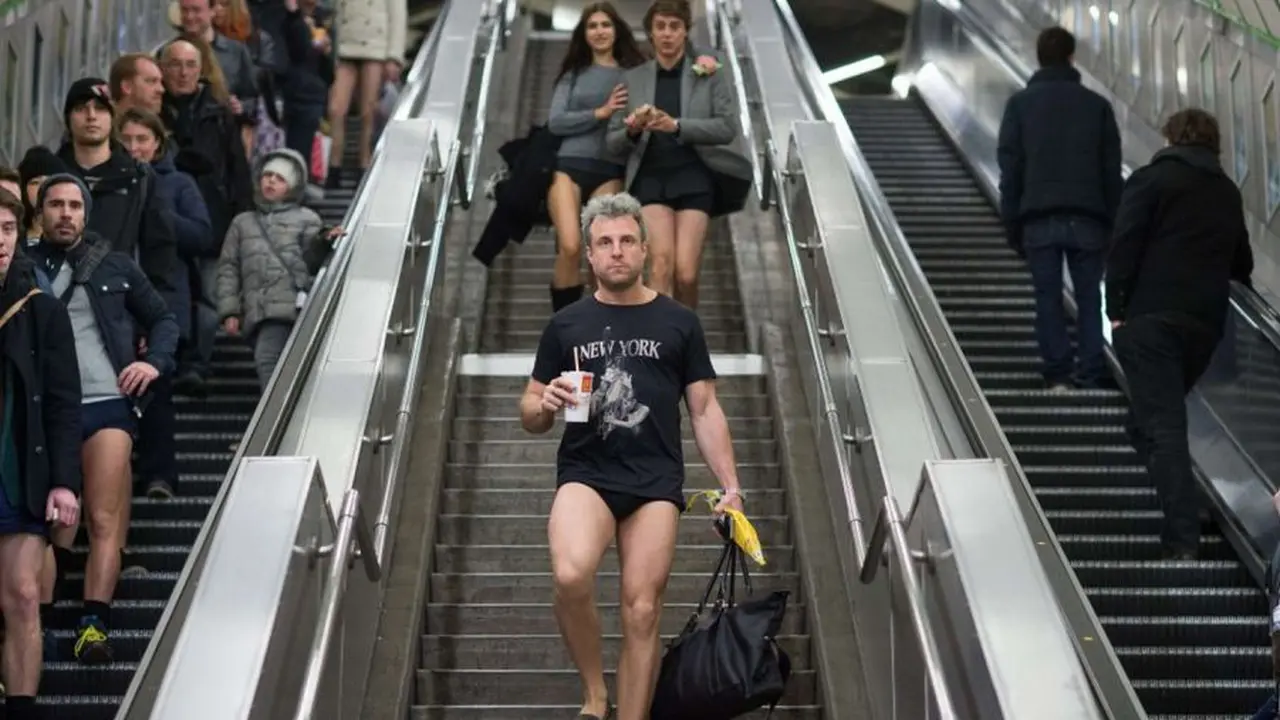 No Pants Subway Ride