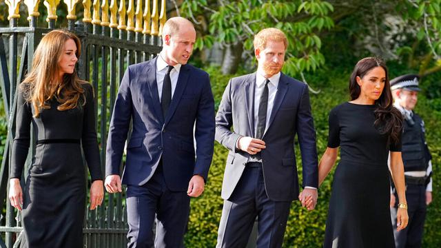 Penampilan Perdana Pangeran William - Kate Middleton dan Pangeran Harry - Meghan Markle Jelang Pemakaman Ratu Elizabeth II