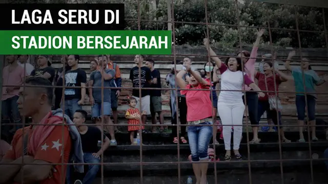 VIDEO: Serunya Laga Sepak Bola Amatir di Stadion Bersejarah Bali