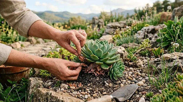 Cara Menghilangkan Daun yang Mati pada Tanaman Sukulen/AI Generated