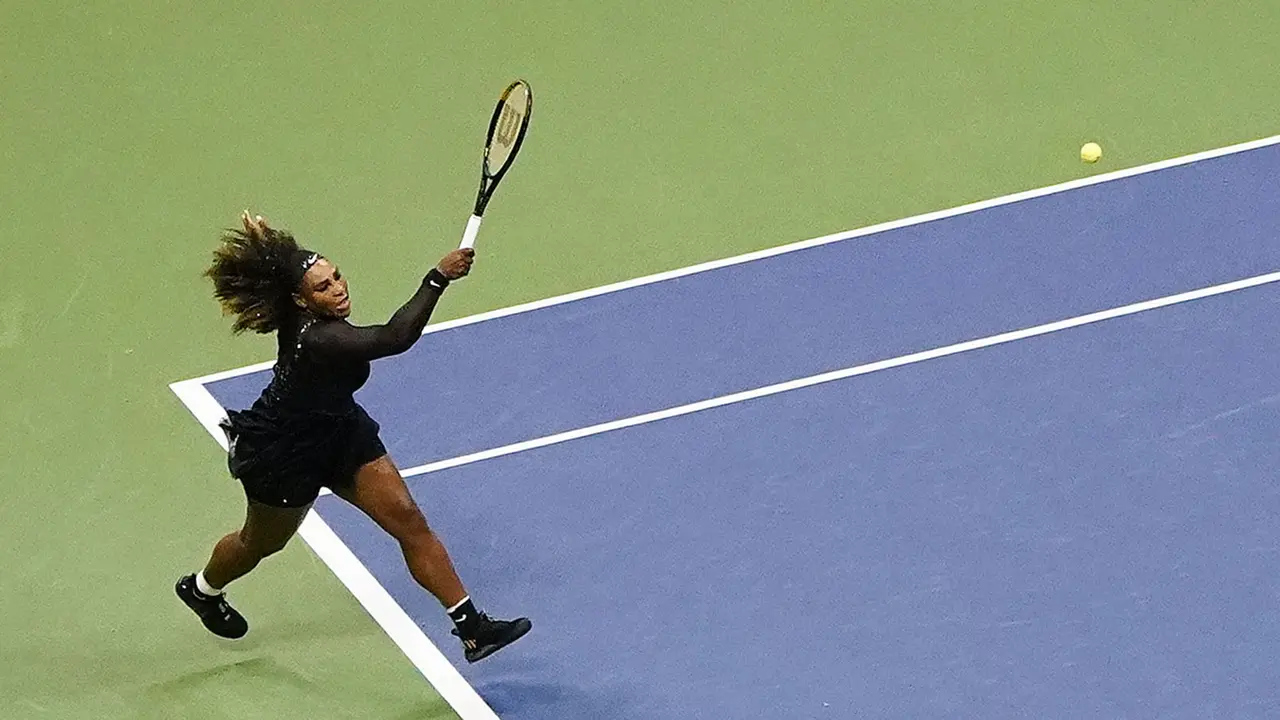 Foto: Serena Williams Kalahkan Danka Kovinic di Putaran Pertama, US Open 2022 Akan Jadi Turnamen Terakhirnya
