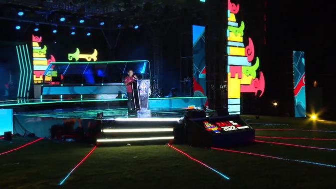 Menteri Pemuda dan Olahraga Republik Indonesia Zainudin Amali membuka Kejuaraan Dunia Esports ke-14 tahun 2022 di Merusaka Nusa Dua, Kabupaten Badung, Bali (2/12) malam (YouTube PB ESI)