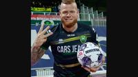 Thomas Verheydt, striker Belanda yang dikaitkan dengan klub bola Persib Bandung. (Instagram @thomasverheydt)