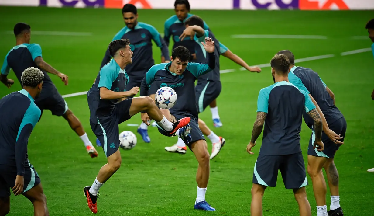 Barcelona akan datang ke markas Porto dalam lanjutan Liga Champions Grup H matchday kedua di Stadion Do Dragao pada Kamis dini hari nanti, 5 Oktober 2023. (MIGUEL RIOPA / AFP)