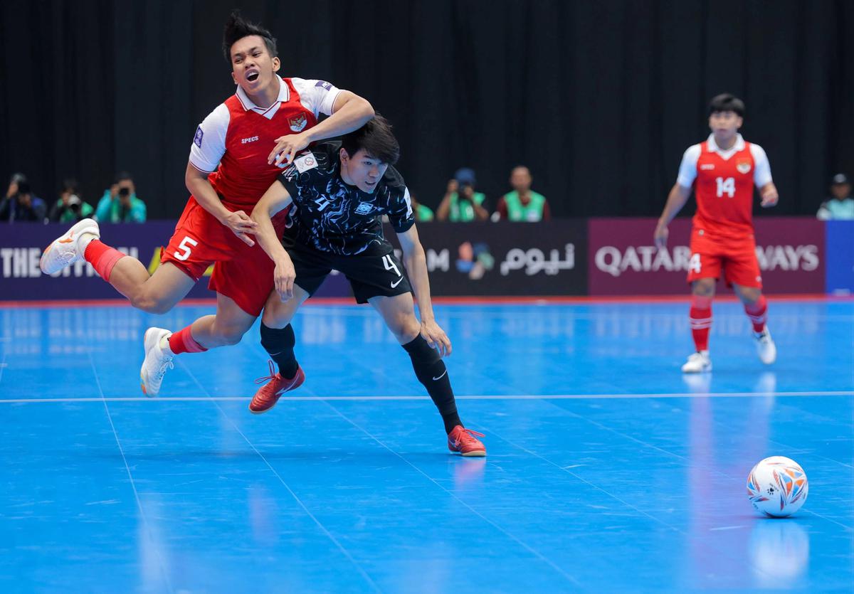 FOTO: Kehadiran Shin Tae Yong Saat Timnas Futsal Indonesia Bungkam Korea Selatan