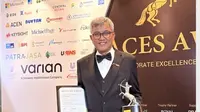 Direktur Utama PT Patra Jasa, Putut Ariwibowo, menerima penghargaan sebagai Outstanding Leaders in Asia dalam ajang ACES Awards (Istimewa)