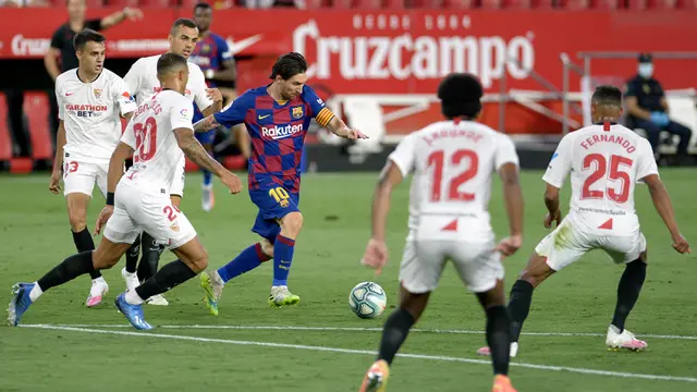 Banyak Peluang Gol, Barcelona Ditahan Imbang Sevilla