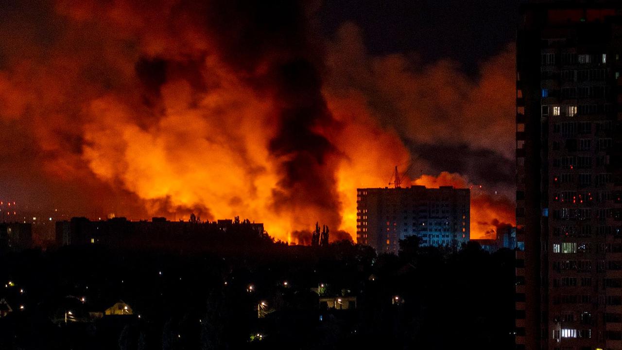 FOTO: Ledakan Mengguncang Kyiv, Rusia Luncurkan Serangan Udara Skala Besar