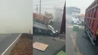 Kabut Asap Picu Tabrakan Beruntun di Jalintim Lampung, 2 Tewas 5 Luka-Luka