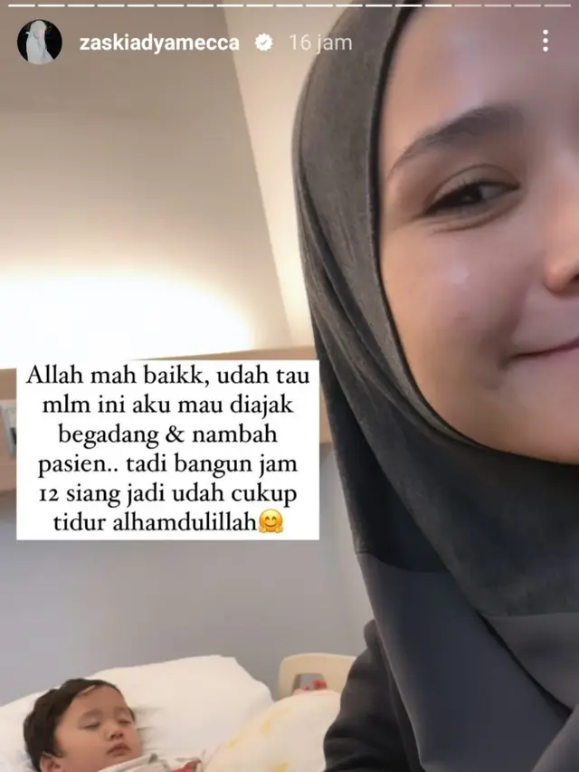 Unggahan Zaskia Adya Mecca. (Foto: Dok. Instagram @zaskiadyamecca)
