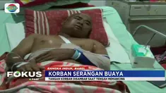 Sekujur tubuhnya penuh luka akibat disambar buaya. Peristiwa terjadi saat Mashud memancing ikan di Sungai Kayu Besi.